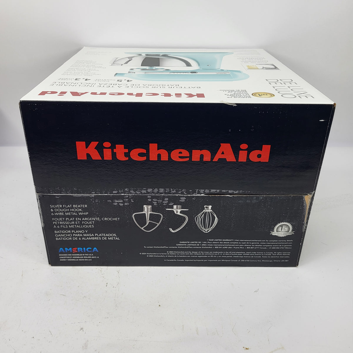 New KitchenAid Tilt-Head Stand Mixer 4.5Qt Automatic Mixer KSM97MI Blue