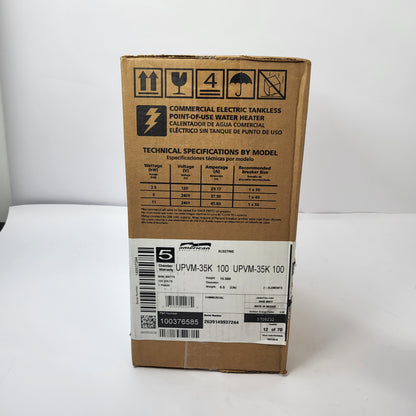 American Water Heater Commercial 3500W Tankless Point Electric UPVM-35K