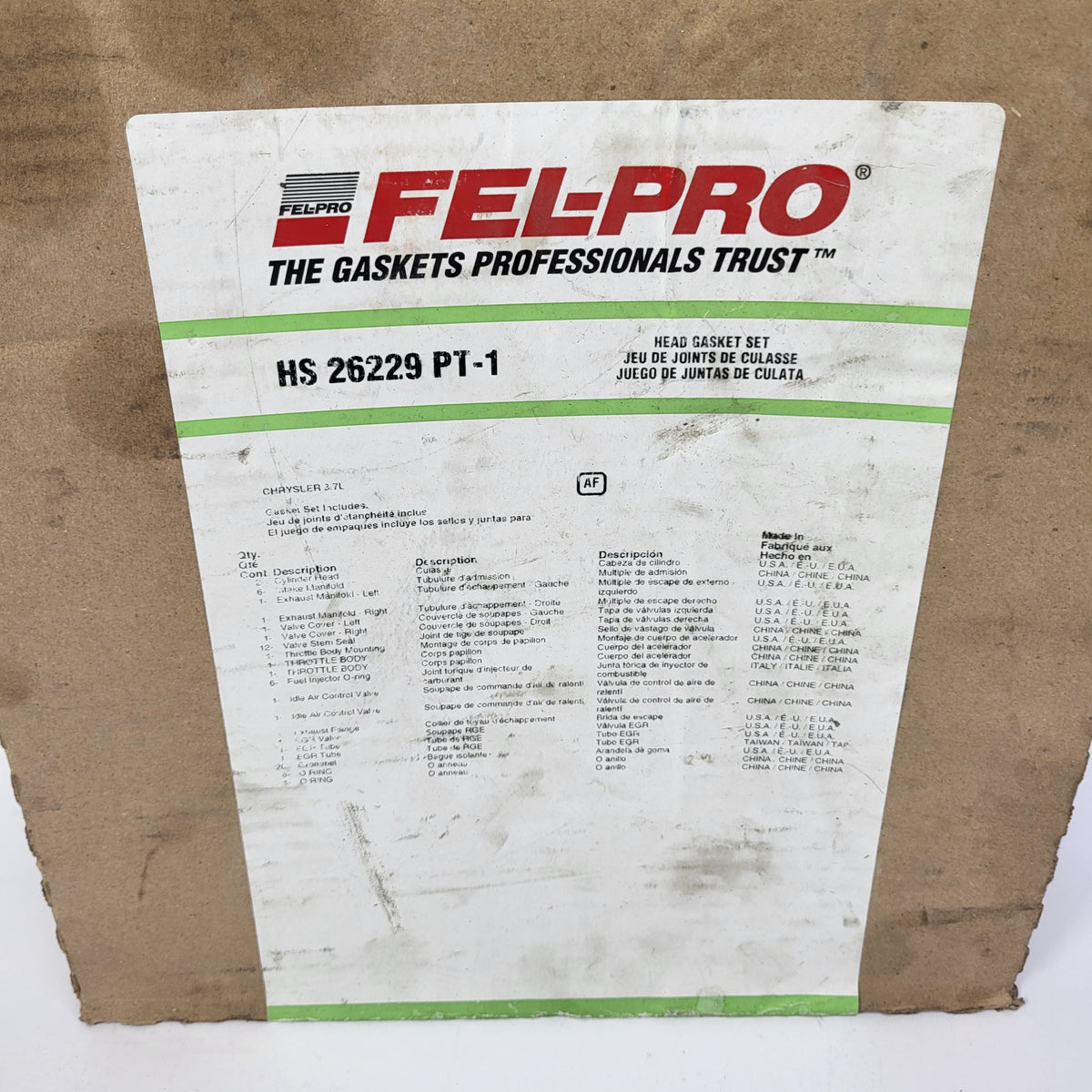 New Fel-Pro HS 26229 PT-1 Engine Cylinder Head Gasket Set
