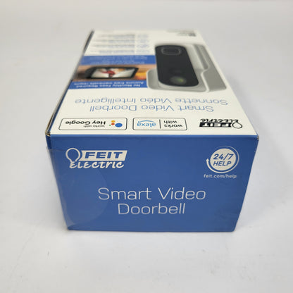 New Feit Electric CAM/DOOR/WIFI/BATG2 Smart Video Doorbell 1080p