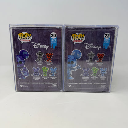 Lot of 2 Funko Pop! Sorcerer's Apprentice & Conductor Mickey  Collectible Figures 20 & 22