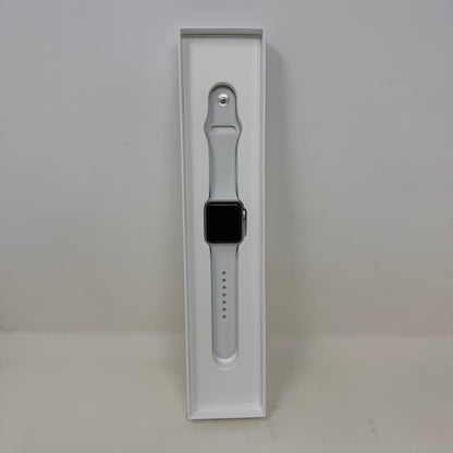 Broken GPS Only Apple Watch Series 3 38MM Silver Aluminum A1858 Bad Battery