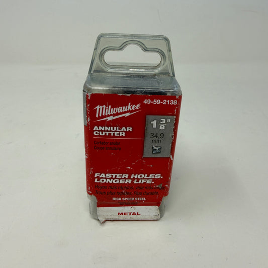 New Milwaukee 49-59-2138 1-3/8" Annular Cutter 34.9mm HSS Mag Drill Bit
