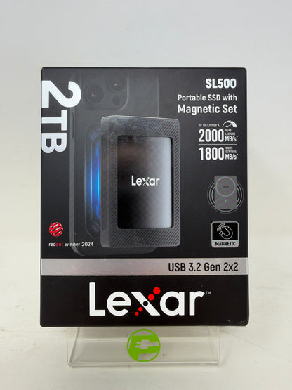 New Lexar SL500 2TB Portable External SSD Magnetic Set USB 3.2 Gen 2x2 