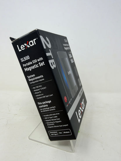 New Lexar SL500 2TB Portable External SSD Magnetic Set USB 3.2 Gen 2x2 