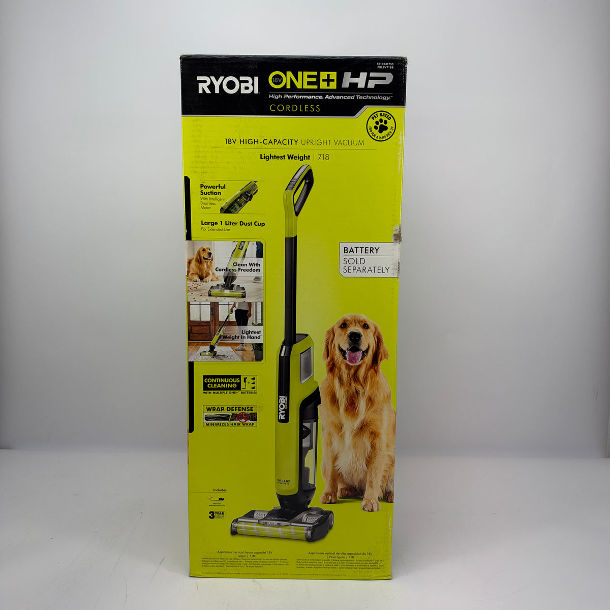 New Ryobi ONE+ HP High-Capacity Stick Vacuum 18V PBLSV718B