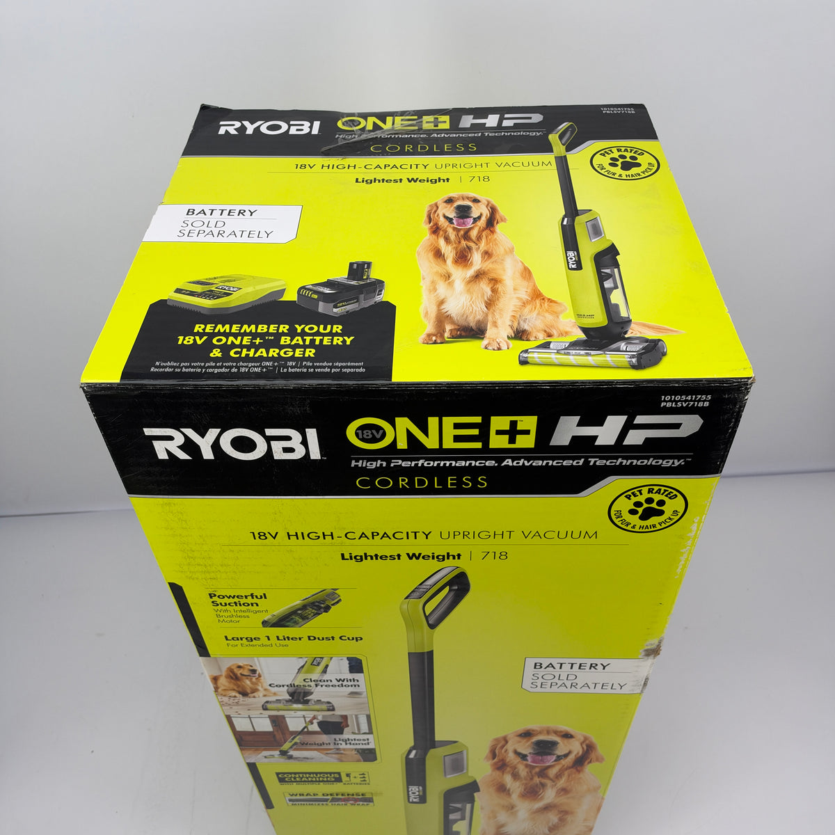 New Ryobi ONE+ HP High-Capacity Stick Vacuum 18V PBLSV718B