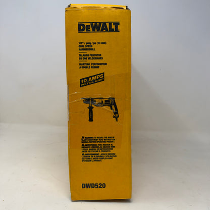 New DEWALT 10-Amps 1/2" Variable Speed Reversible Pistol Grip Hammer Drill