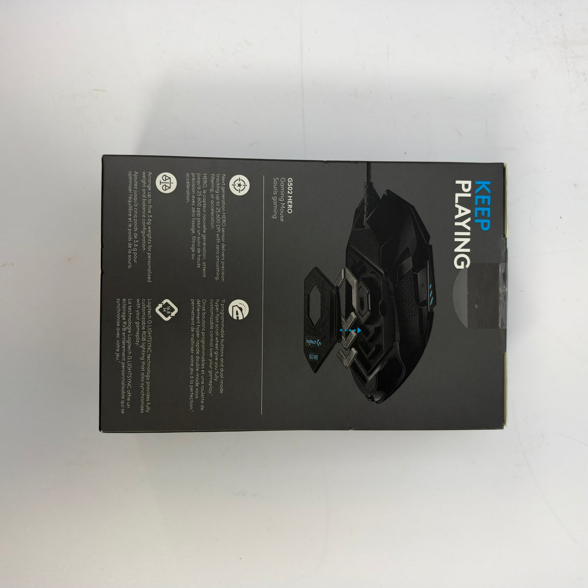 New Logitech G502 HERO Wired Gaming Mouse Black USB RGB Optical 25600 DPI