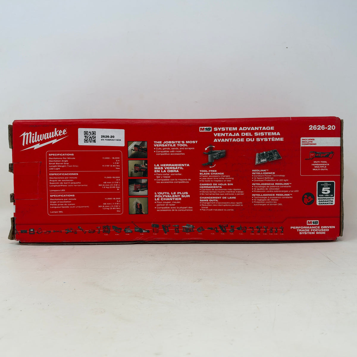 New Milwaukee M18 Cordless Oscillating Multi-Tool 2626-20