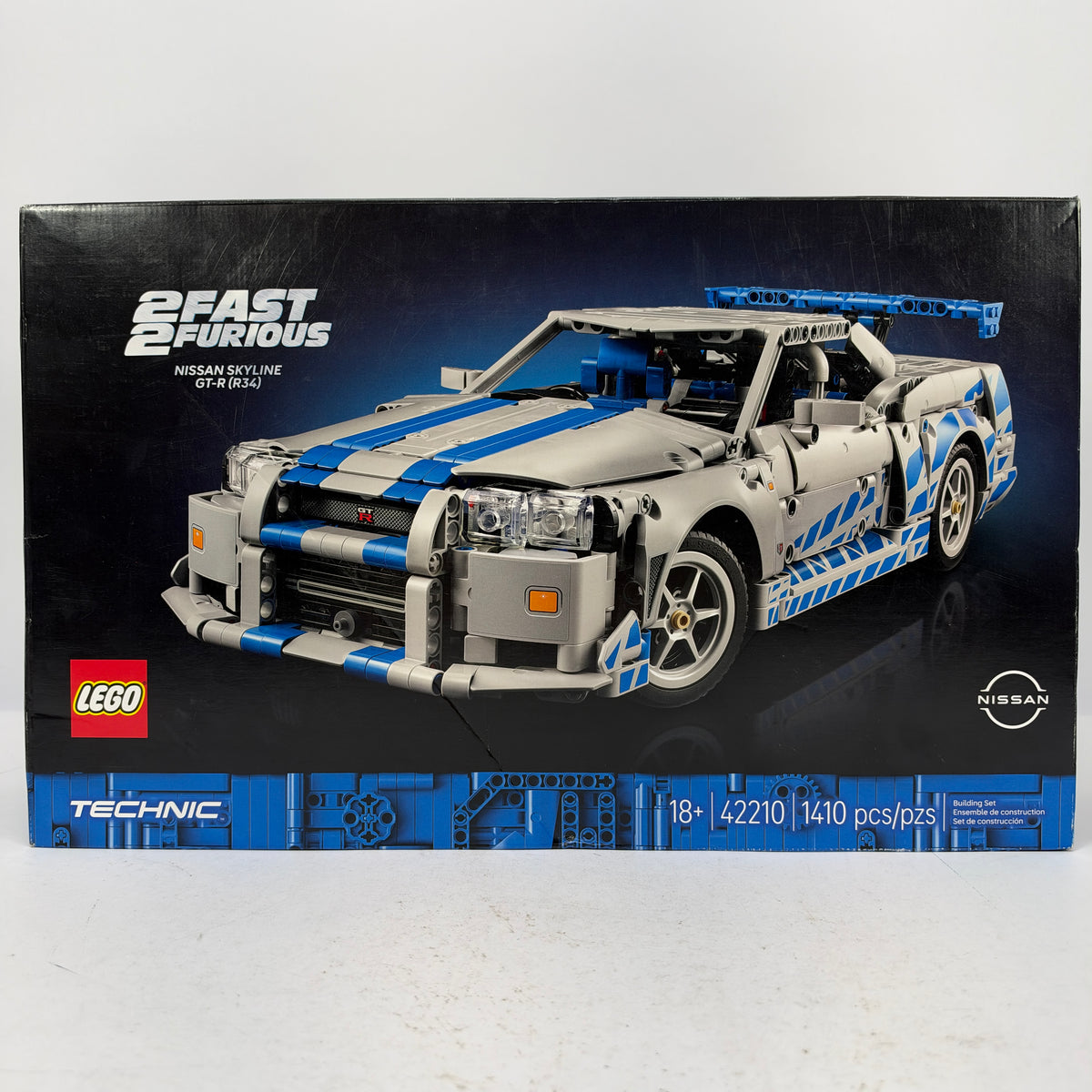 New LEGO 42210 Technic Nissan Skyline GT-R R34 2 Fast 2 Furious
