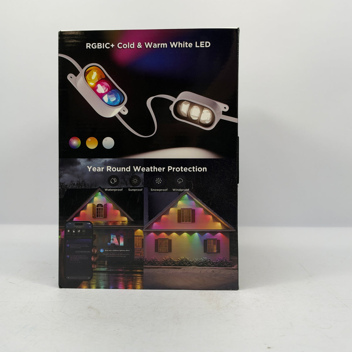 New Govee Permanent Outdoor Lights Prism White RGBWWIC