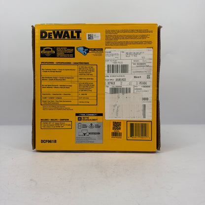 New DeWalt DCF961B 20V MAX Cordless 1/2" High Torque Impact Wrench Tool Only