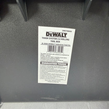New Dwalt DWST08450 Tough System 2.0 Rolling Tool Box