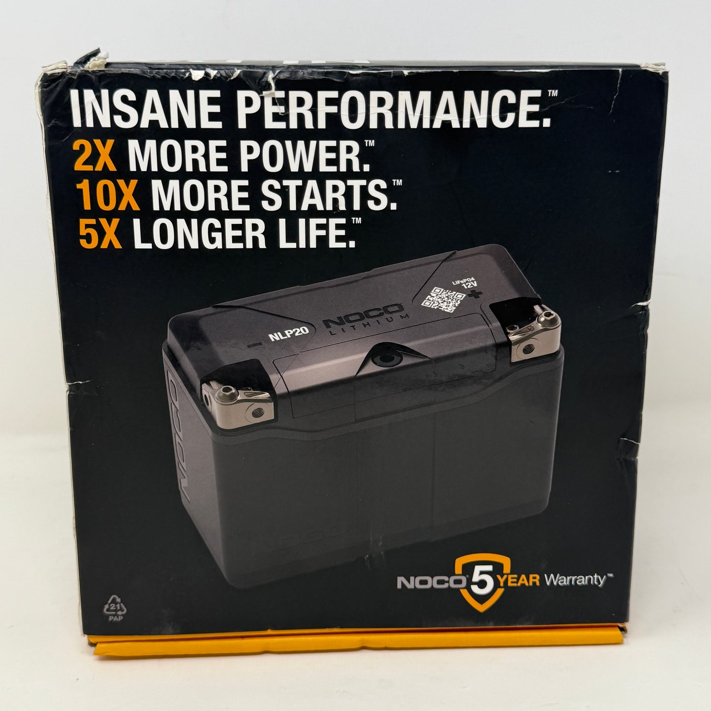 New Noco NLP20 12V Lithium Battery for Powersports & Marine Applications