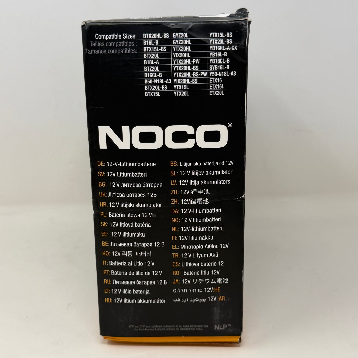 New Noco NLP20 12V Lithium Battery for Powersports & Marine Applications