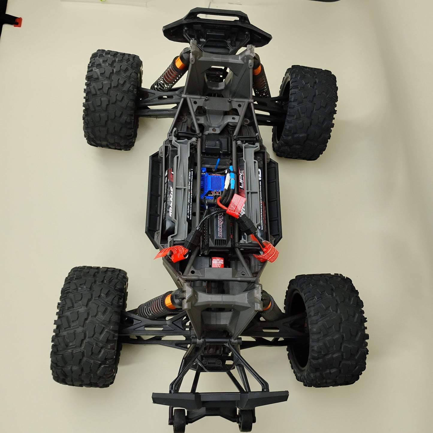 Traxxas X-Maxx 8S 4WD Orange Monster Truck 770864ORGX with Two Batteries