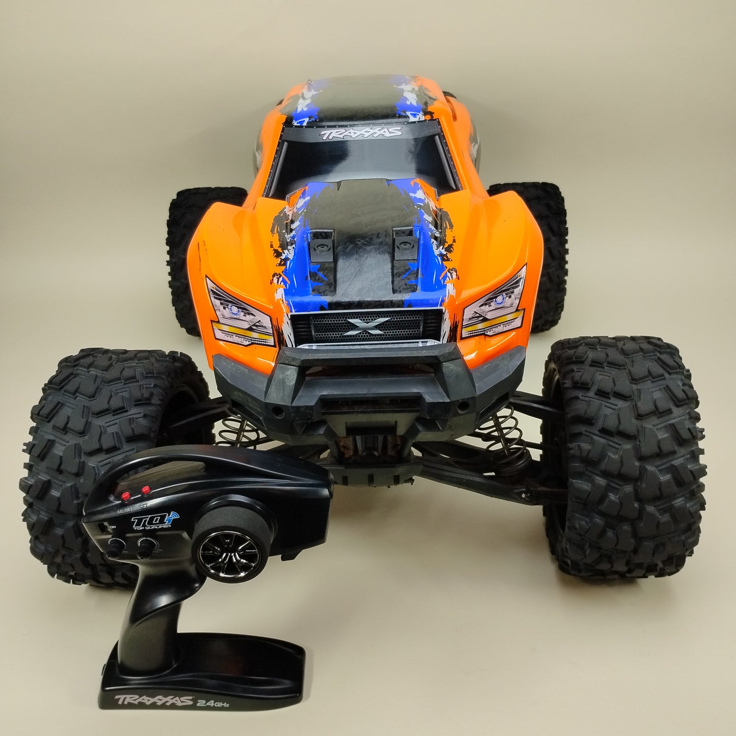 Traxxas X-Maxx 8S 4WD Orange Monster Truck 770864ORGX with Two Batteries