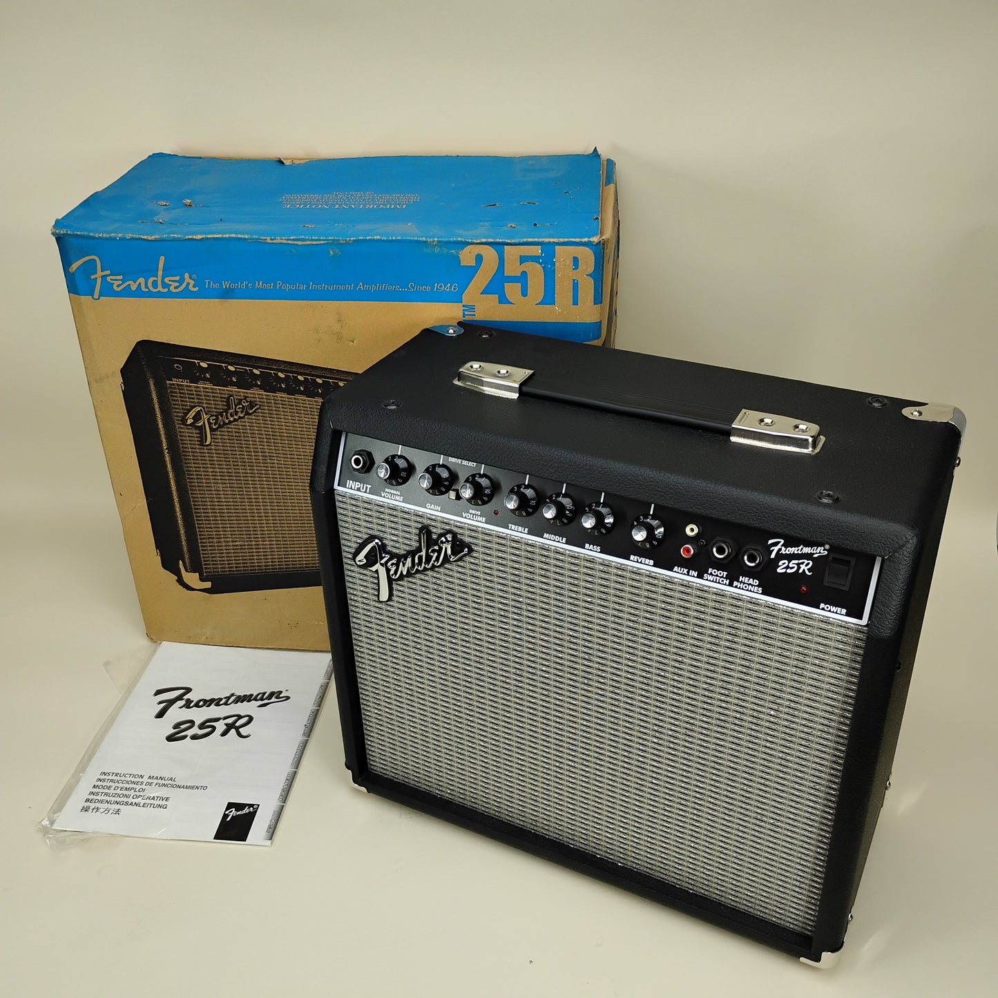 Fender Frontman 25R 25W 2 Channel Electric Guitar Combo Amps w/Box