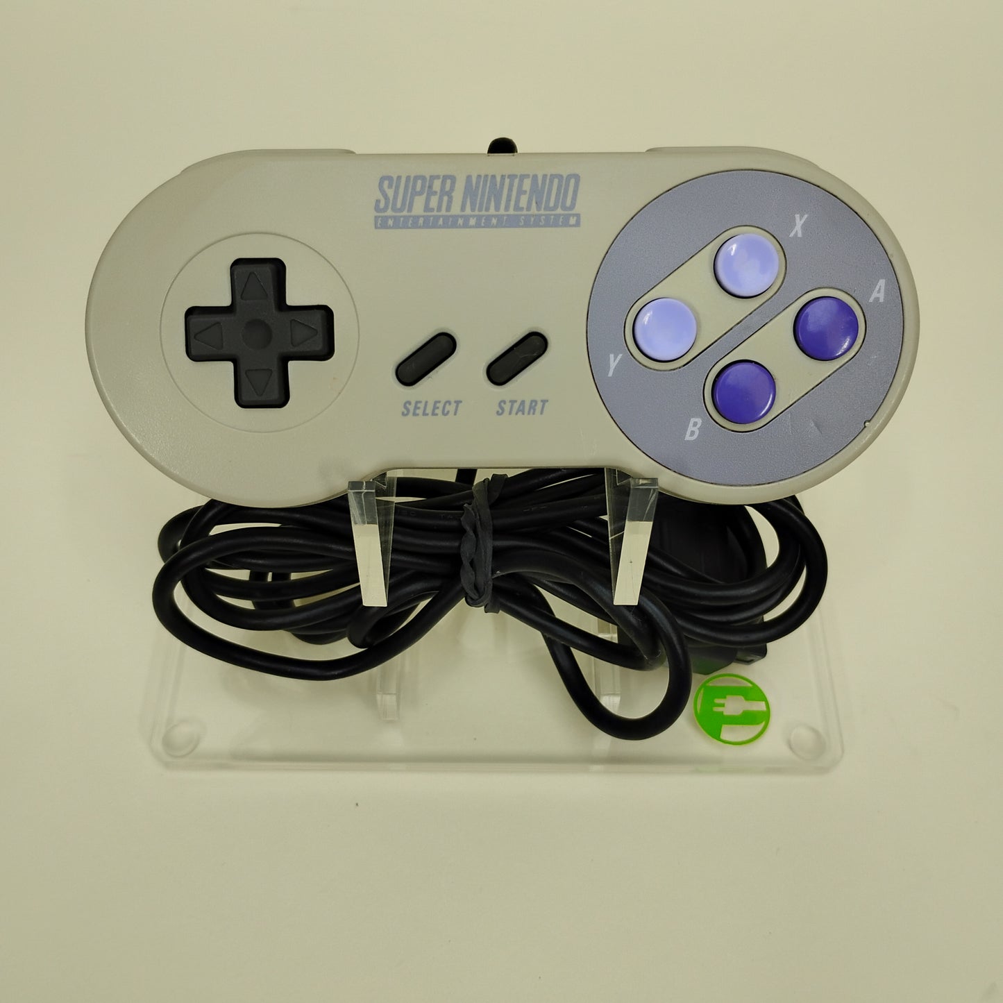 Lot of 2 Super Nintendo SNES Original Wired Controller SNS-005 Gray