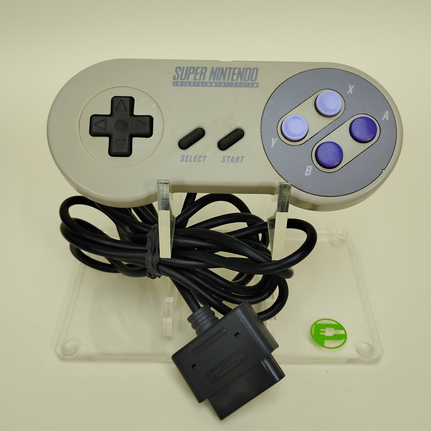 Lot of 2 Super Nintendo SNES Original Wired Controller SNS-005 Gray