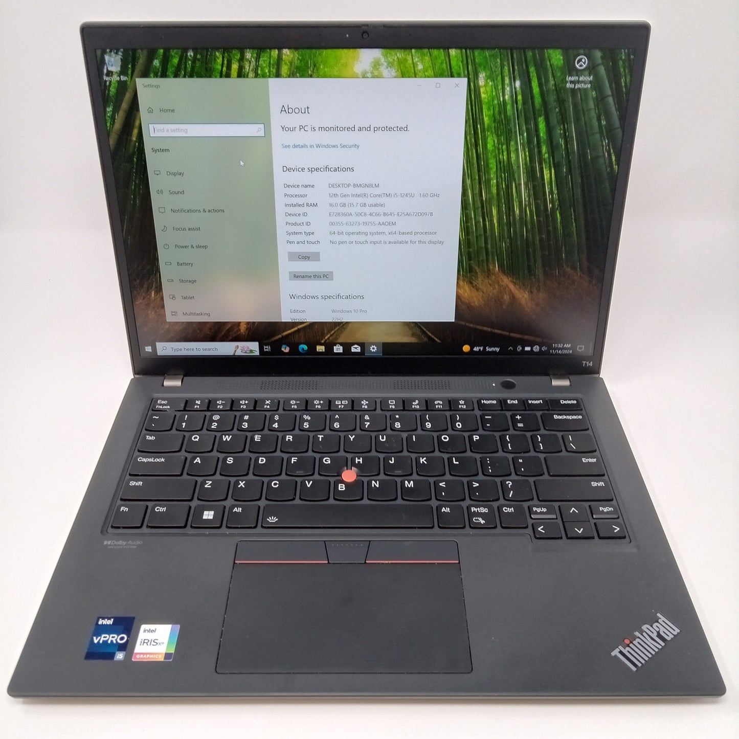 Lenovo ThinkPad T14 Gen 3 21AH-OOBLUS 14" Core i5-1235U 1.6GHz 16GB RAM 512GB