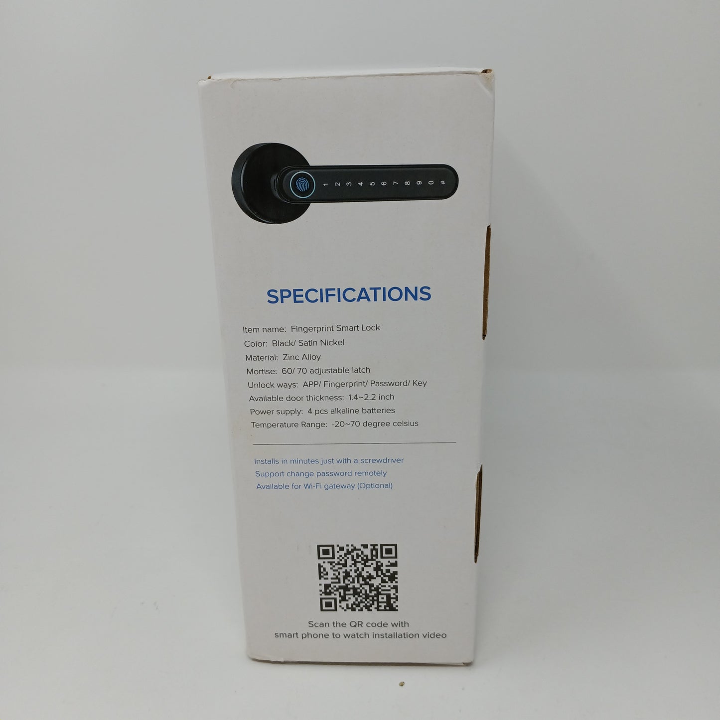 New Catchface Smart Fingerprint and App
Door Lock