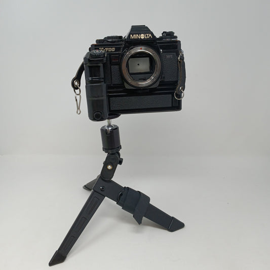 Minolta X-700 35MM Film Camera; Tripod, Lens, Manuals