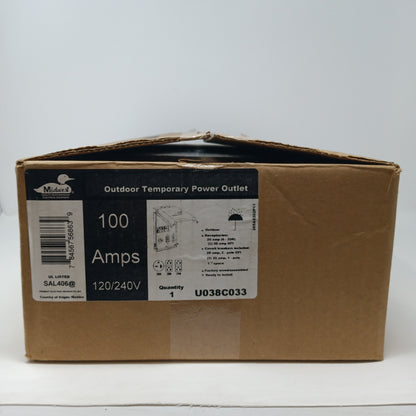 Midwest Outdoor Temporary Outlet Breaker Box U038C033