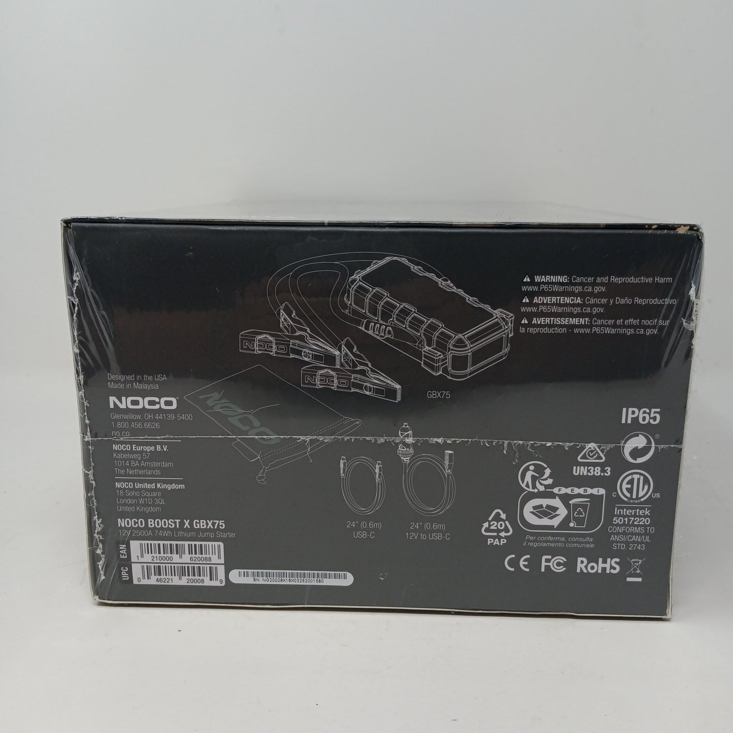 New Noco Boost X 	Jump Starter/Power Pack X GBX75