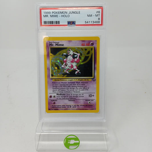 Pokémon TCG Jungle Mr. Mime 6 English PSA 8
