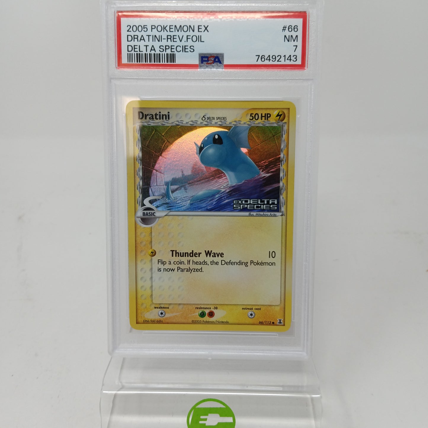 Pokémon TCG EX Delta Species Dratini 66 English PSA 7