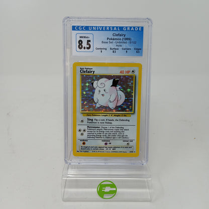Pokémon TCG Base Set Clefairy 5/102 English CGC 8 5