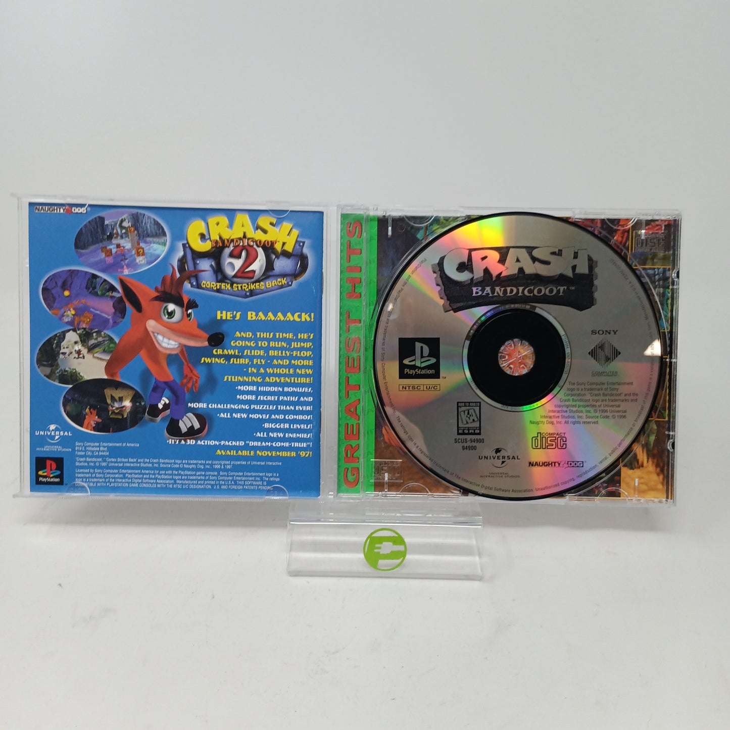 Crash Bandicoot [Greatest Hits] (Sony PlayStation 1 PS1, 1996)