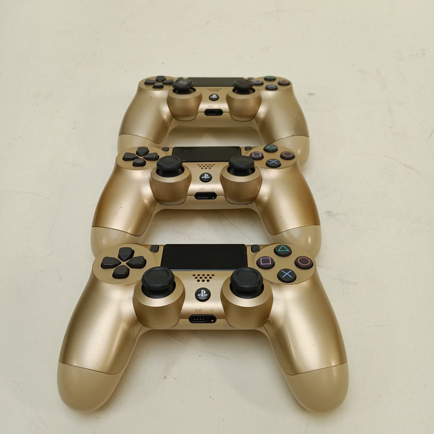 Broken Lot Sony PlayStation DualShock 4 Wireless Controller Gold No Power