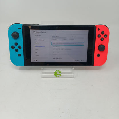 Nintendo Switch v1 Video Game Console HAC-001 Red/Blue
