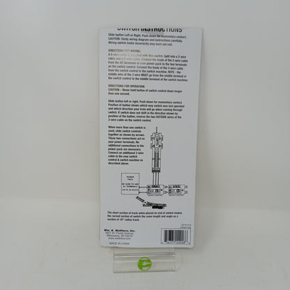 Walthers HO Scale Right Hand Turnout Remote Snap Switch Track