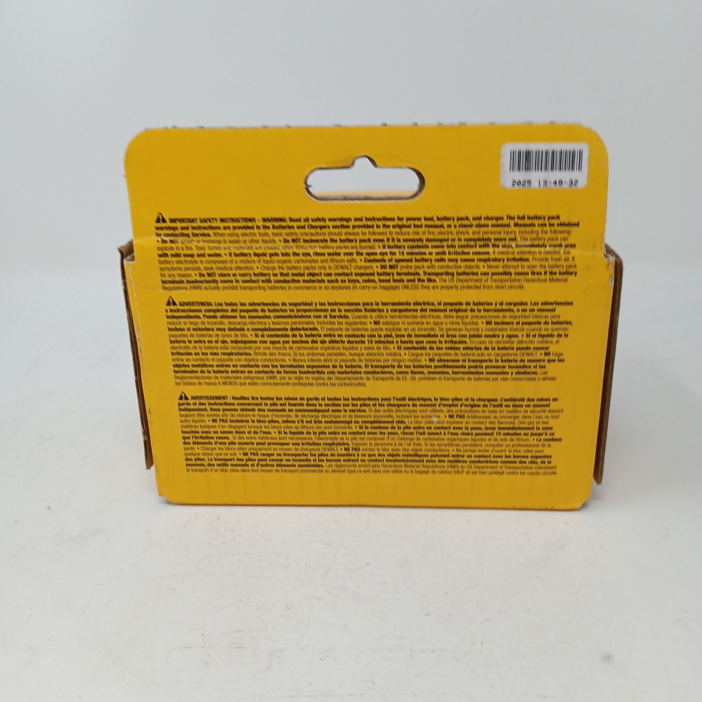 New DeWalt DCB612 20V Lithium-Ion Battery Pack
