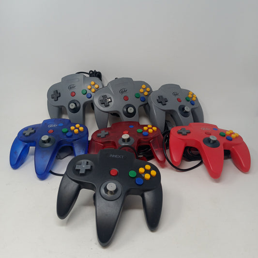 Used Lot of 7 yobo  64 N64 Wired Controllers