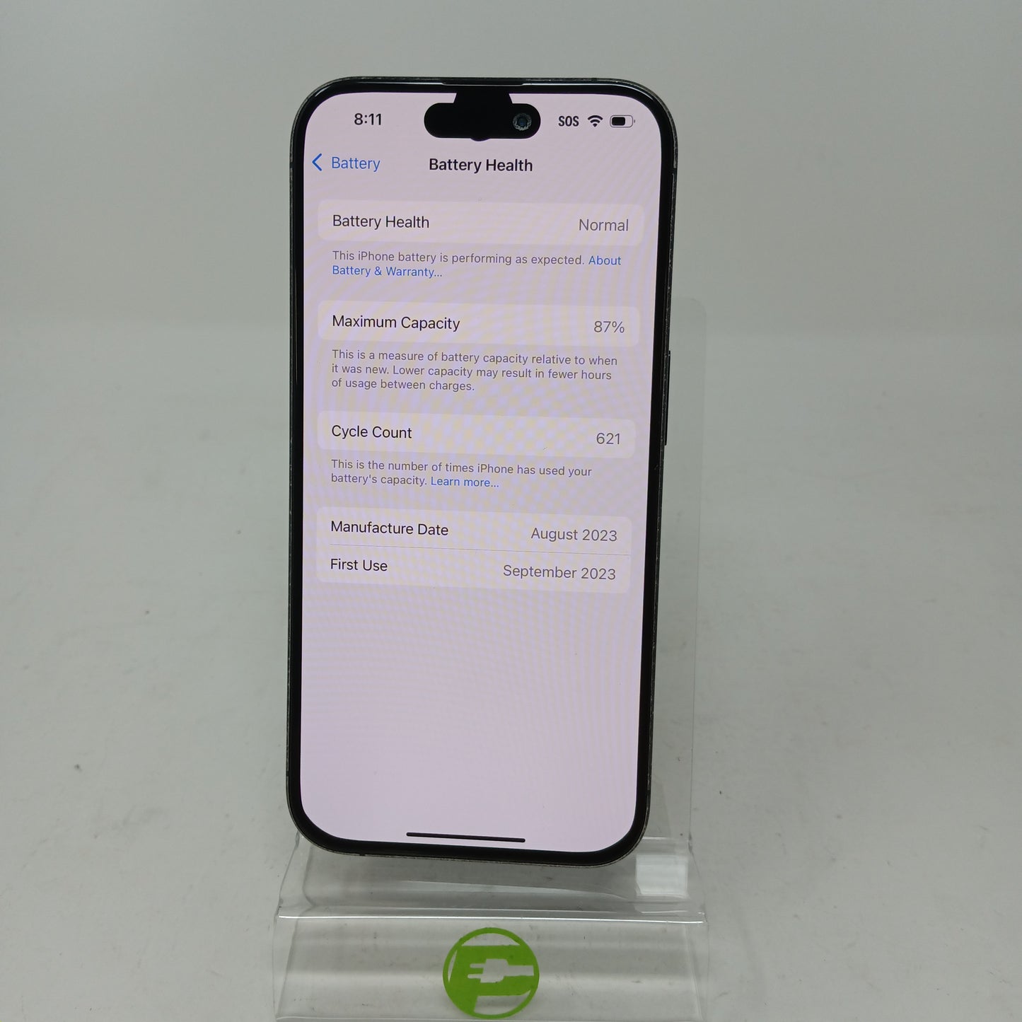 Unlocked Apple iPhone 15 Pro 128GB BLUE MTQQ3LL/A