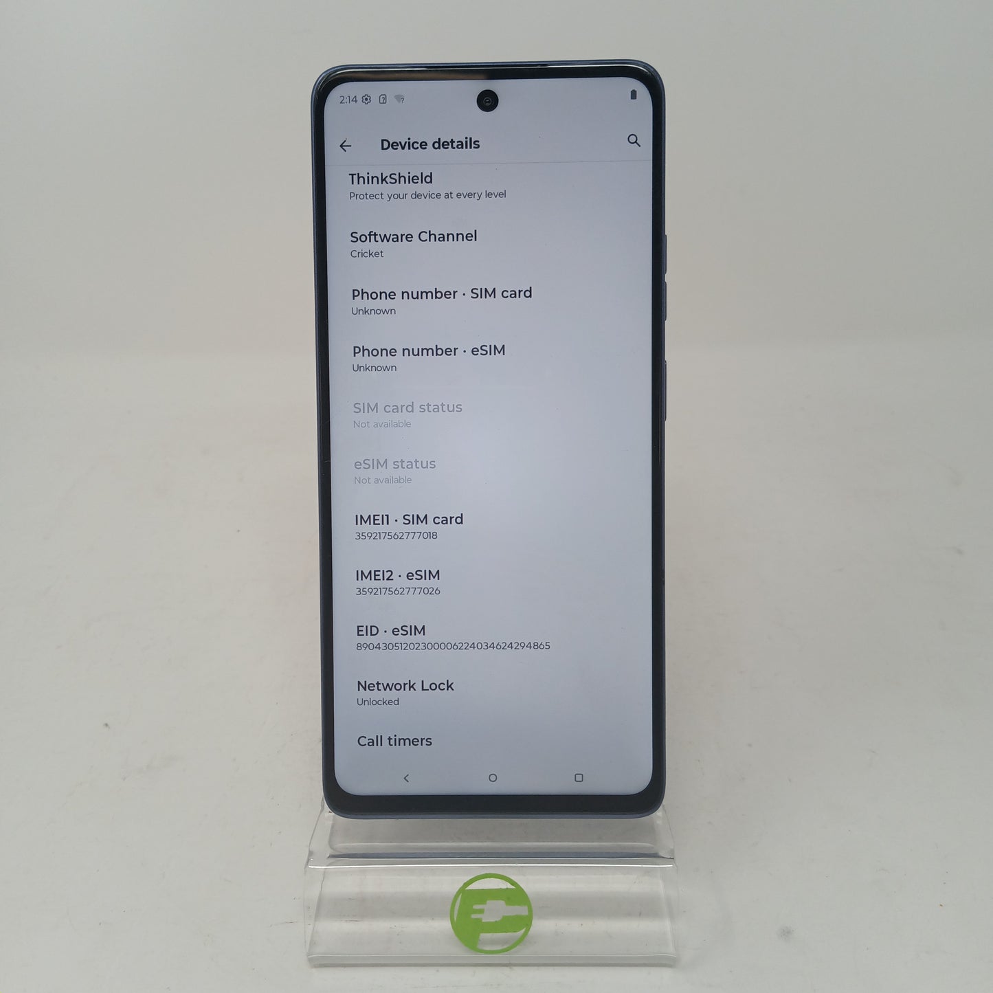 Factory Unlocked Motorola Moto G 5G 128MB 15 Blue XT2515-2