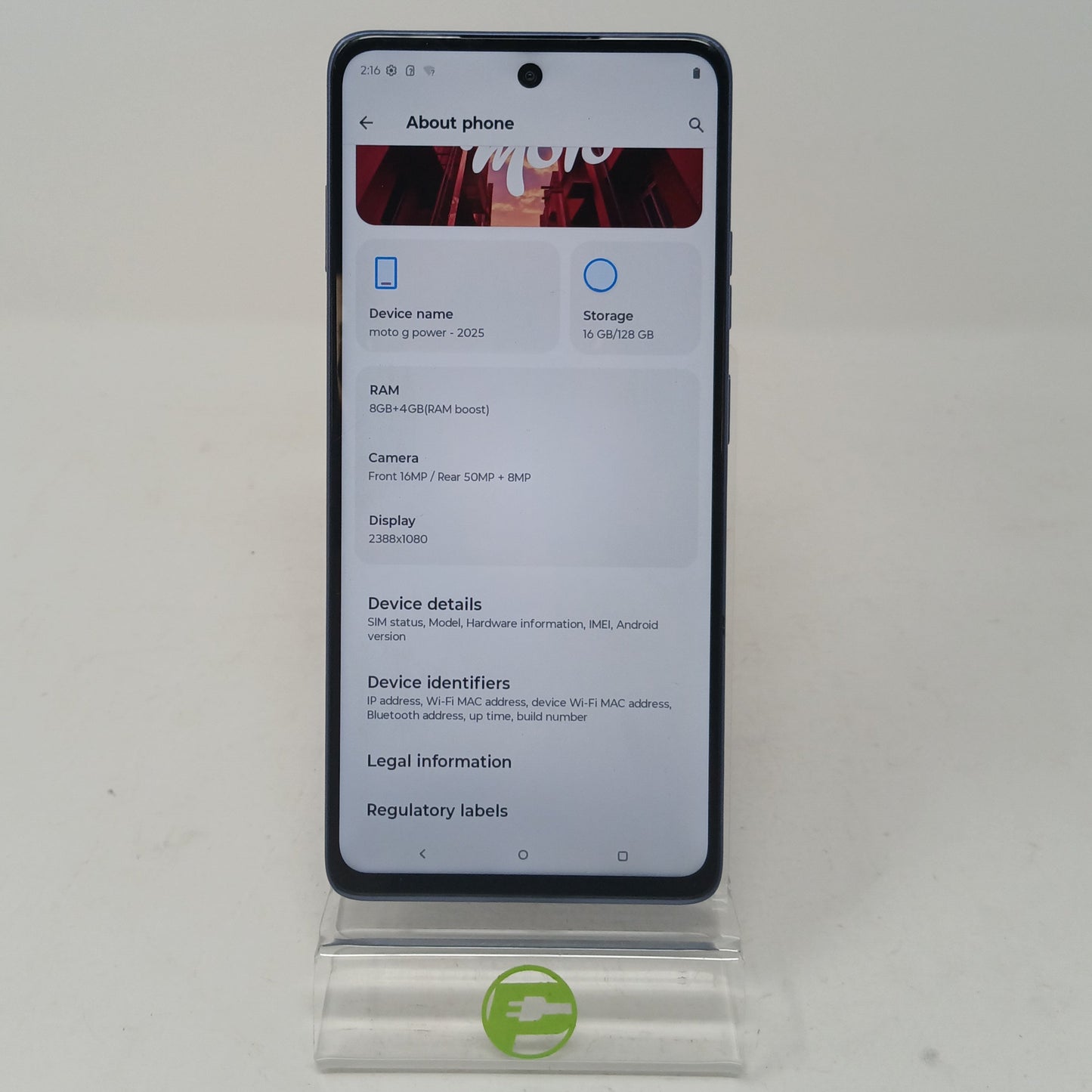Factory Unlocked Motorola Moto G 5G 128MB 15 Blue XT2515-2