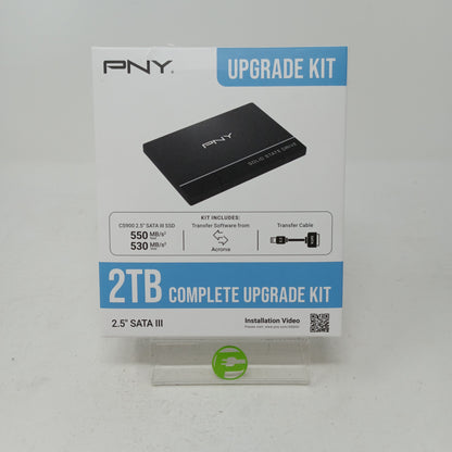PNY 2TB CS900 2.5” Solid State SATA-III SSD Upgrade Kit w/Transfer Cable