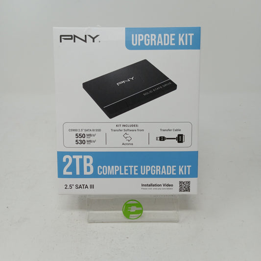 PNY 2TB CS900 2.5” Solid State SATA-III SSD Upgrade Kit w/Transfer Cable