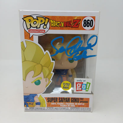 Funko Pop Super Sayan Goku 860 Go Exclusive Signed Authenticated