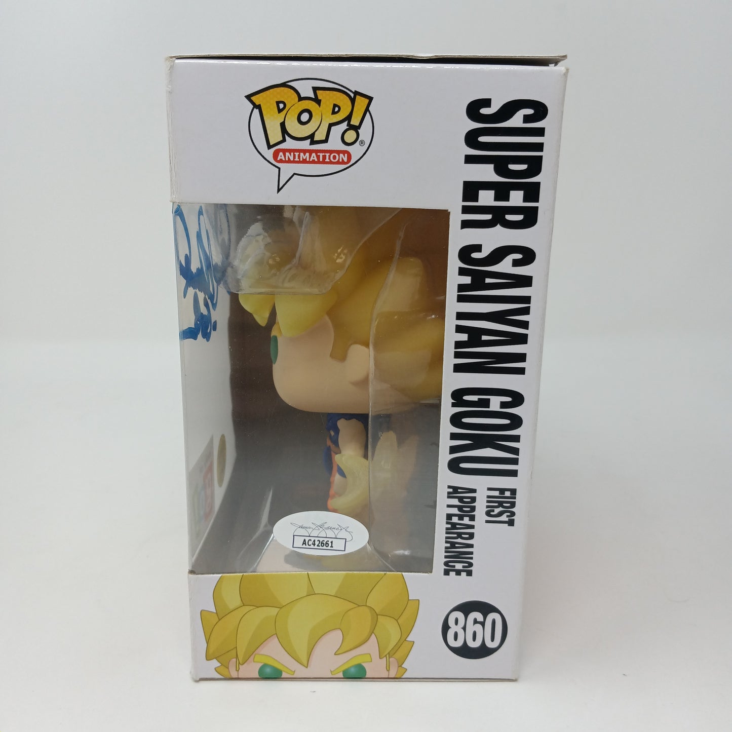 Funko Pop Super Sayan Goku 860 Go Exclusive Signed Authenticated