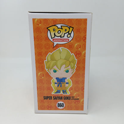 Funko Pop Super Sayan Goku 860 Go Exclusive Signed Authenticated