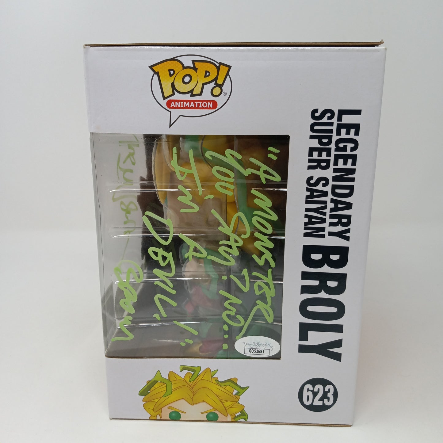 Funko Pop Legendary Super Saiyan Broly 623 Chase (Galatic Toys) Signed Authenticated