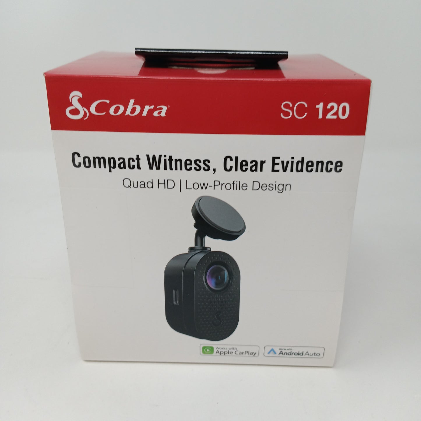 Cobra SC 120 QHD Front Camera 1440P Discreet Dash Cam 16GB WIFI