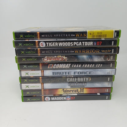 Lot of 10 Microsoft Original Xbox Games
